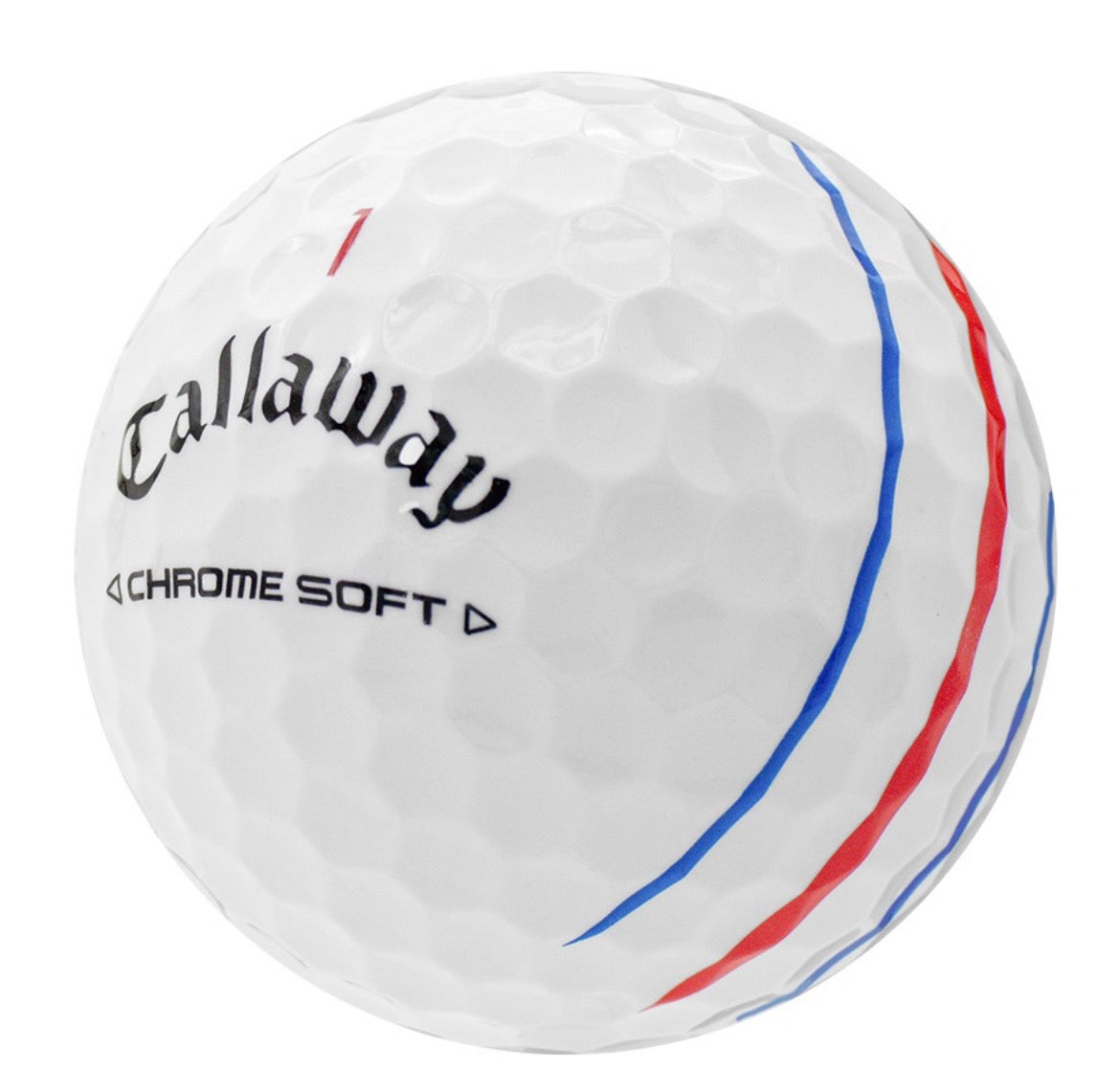 Callaway Chrome Soft Triple Track Golf Balls, One Dozen, Good/3A Quality, Recycled