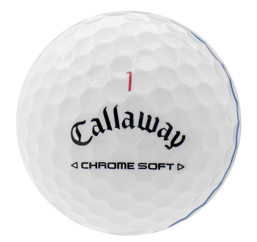 Callaway Chrome Soft Triple Track Golf Balls, One Dozen, Good/3A Quality, Recycled