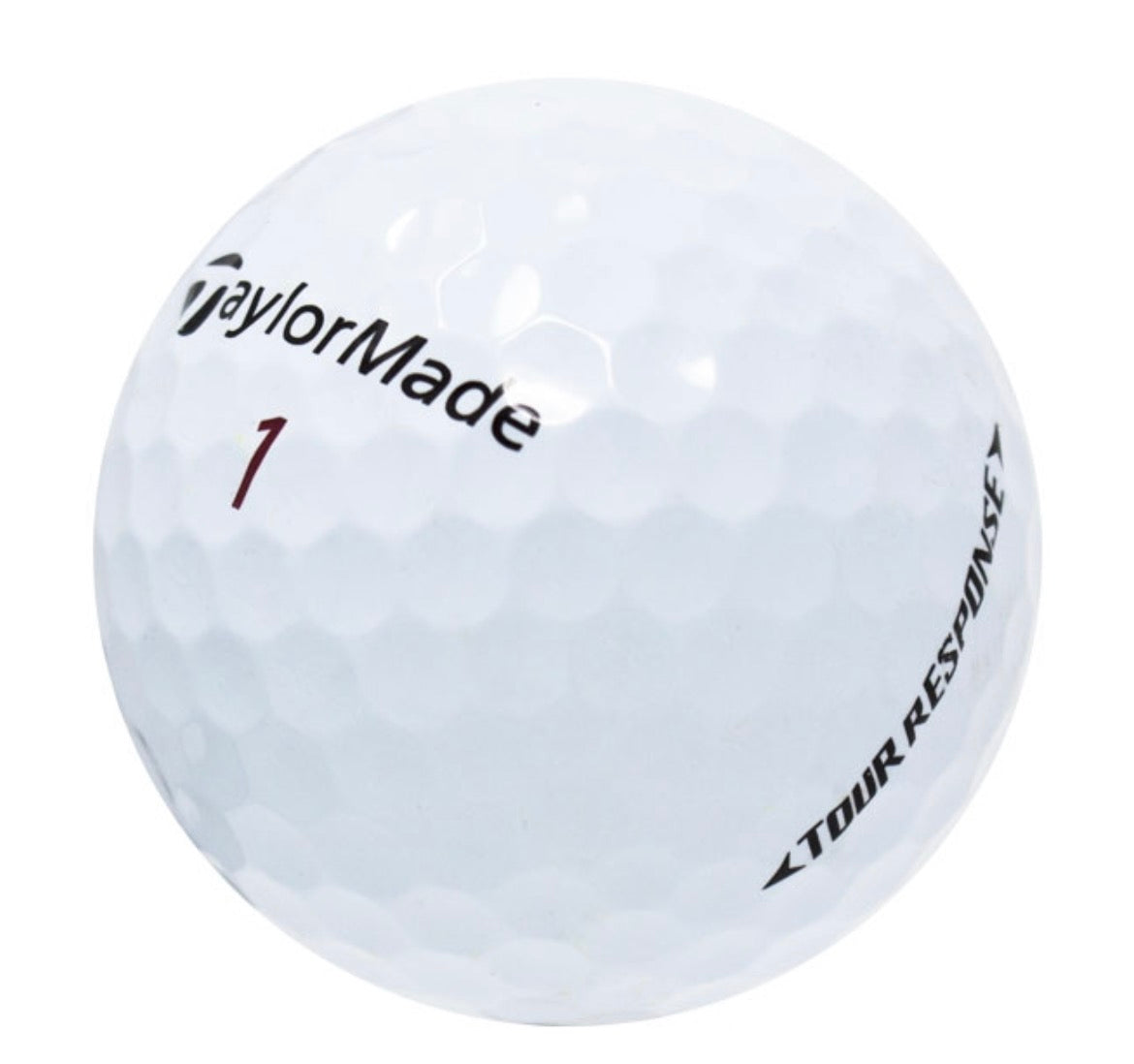 TaylorMade Tour Response Golf Balls - One Dozen, Near Mint/4A Quality, Recycled