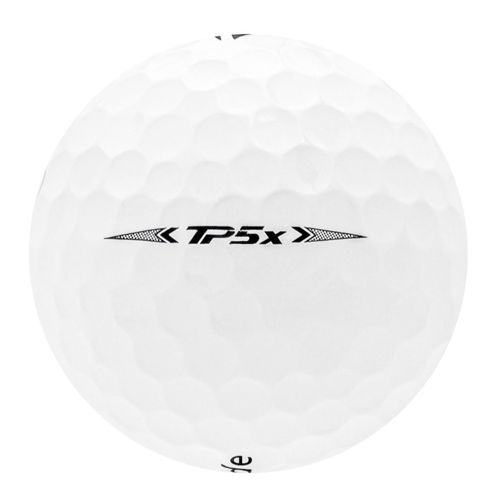 TaylorMade TP5x Golf Balls - One Dozen, Good/3A Quality, Recycled