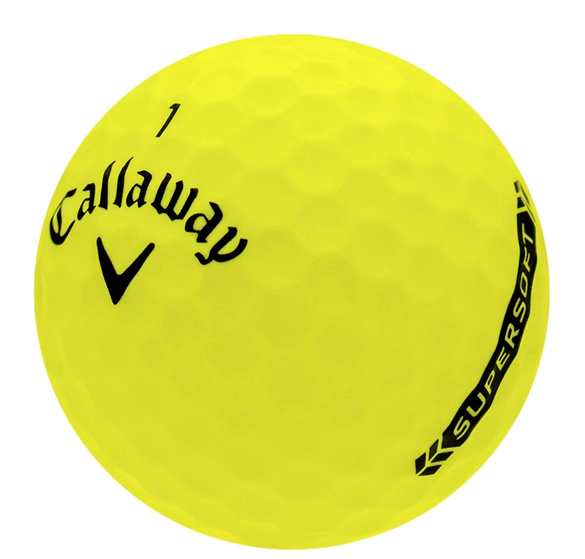 Callaway Supersoft Yellow Golf Balls - One Dozen, 3A/Good Quality, Recycled