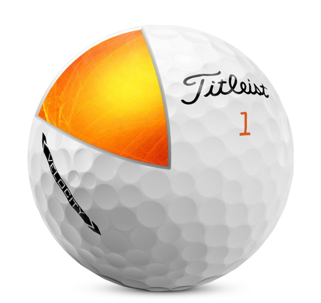 Titleist Velocity Golf Balls, One Dozen, Near Mint/4A Quality, Recycled