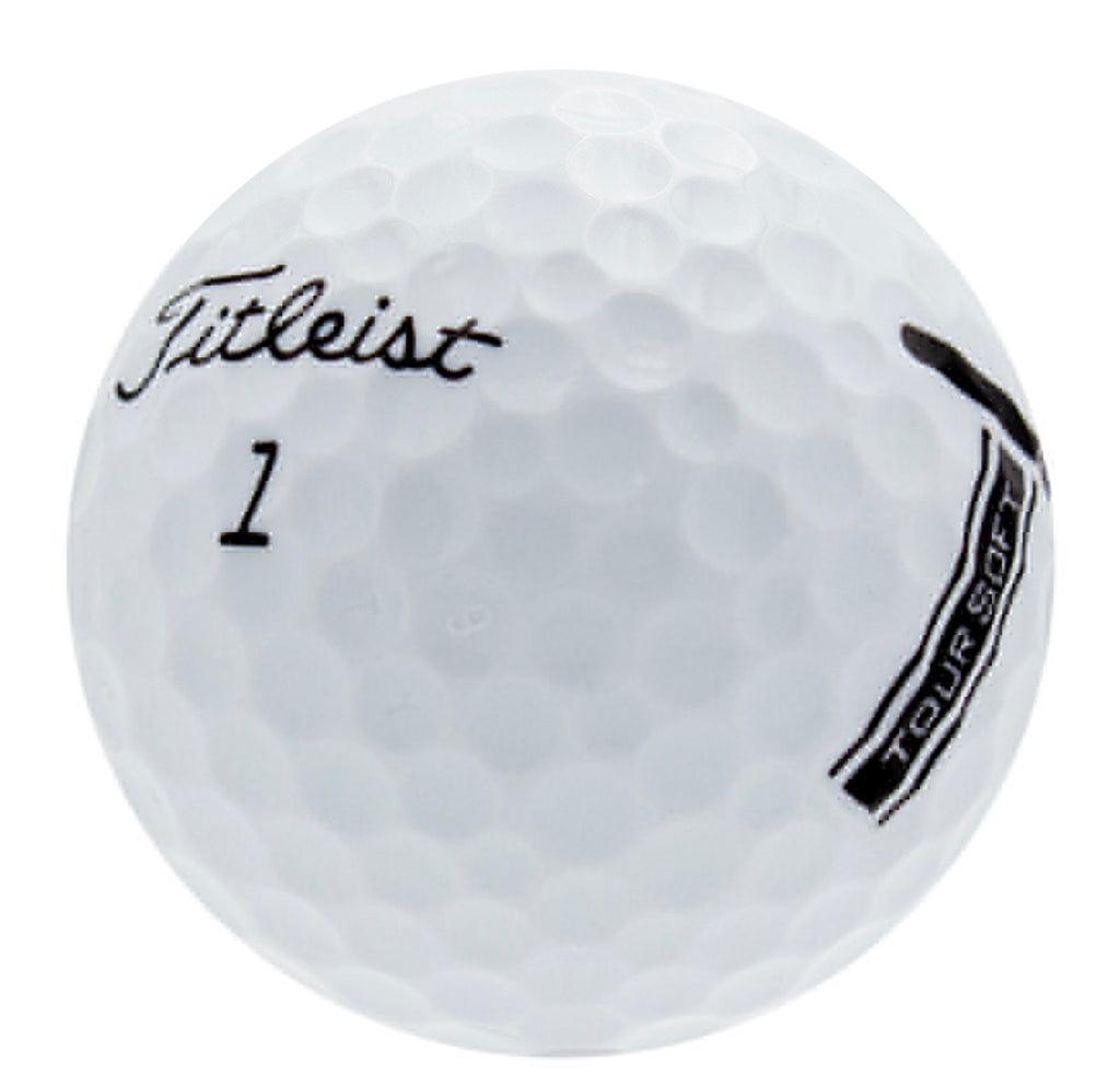 Titleist Tour Soft Golf Balls - One Dozen, Good/3A Quality, Recycled