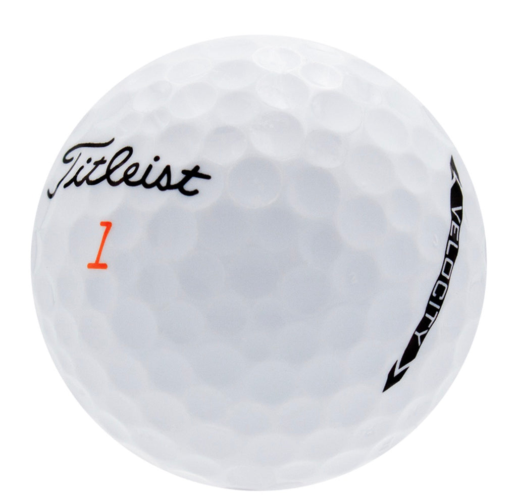 Titleist Velocity Golf Balls, One Dozen, Near Mint/4A Quality, Recycled