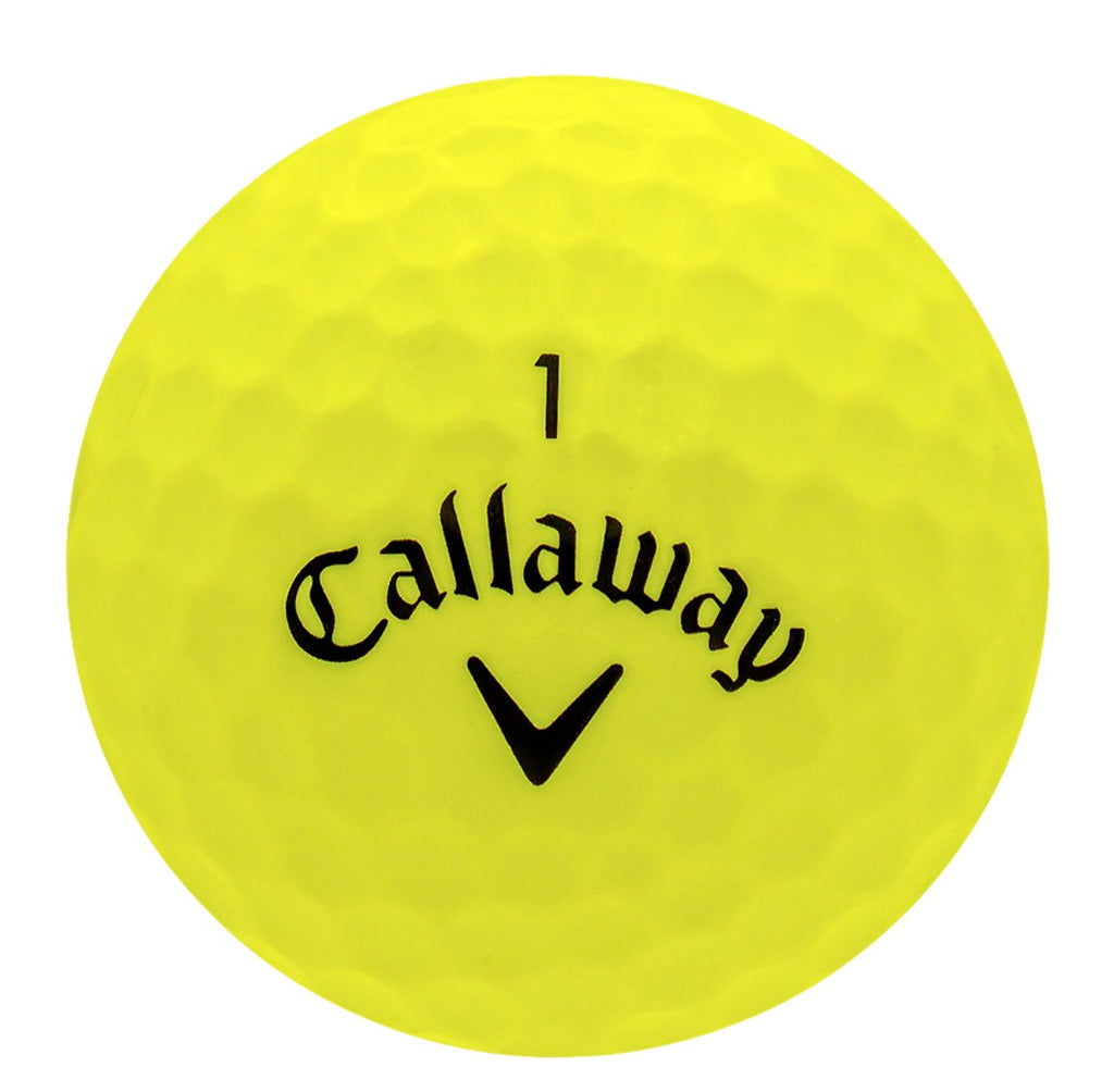 Callaway Supersoft Yellow Golf Balls - One Dozen, 3A/Good Quality, Recycled