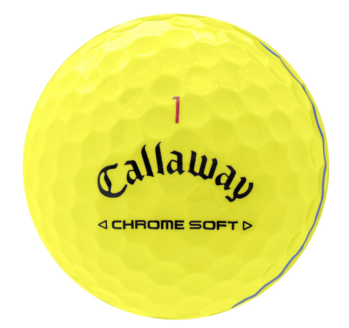 Callaway Chrome Soft Triple Track Yellow - One Dozen, Good/3A Quality, Recycled