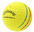Callaway Chrome Soft Triple Track Yellow - One Dozen, Good/3A Quality, Recycled