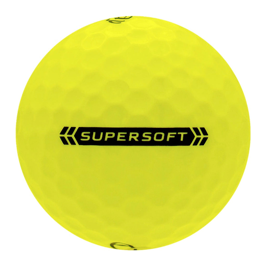Callaway Supersoft Yellow Golf Balls - One Dozen, 3A/Good Quality, Recycled